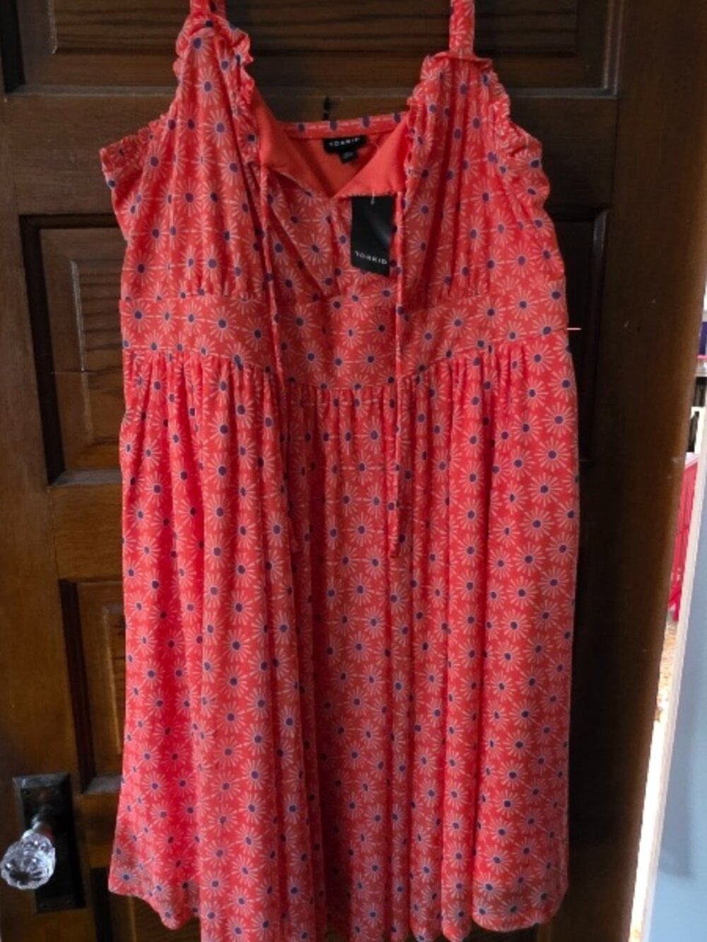 Torrid Mini Dress, Orange/Blue, Size 2x